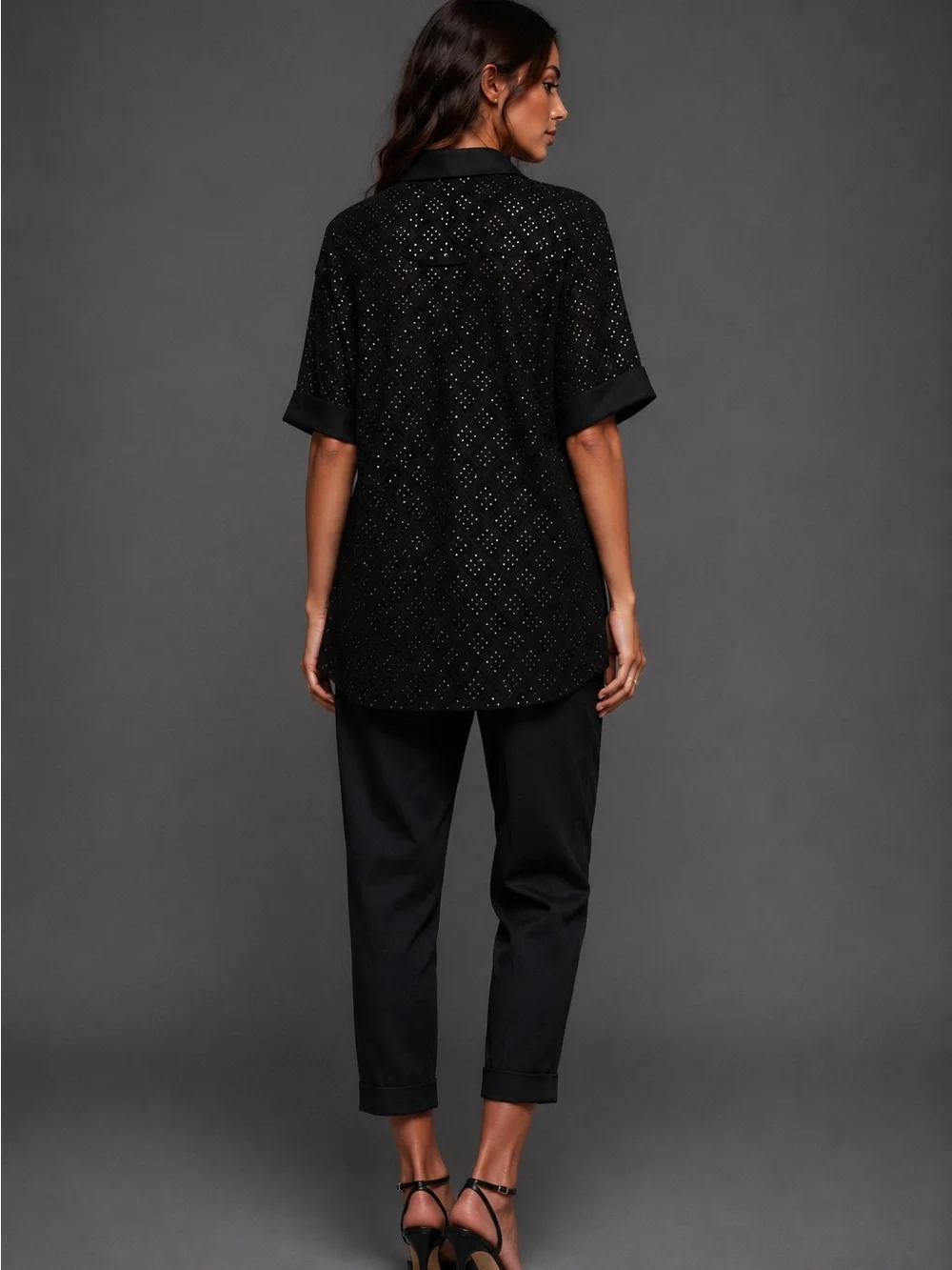 Trina Turk Sequin Tunic Top NWT - Picture 3 of 6